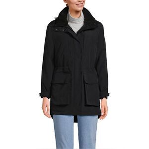 Lands End Coat squall five pocket adjustable insulated hooded waterproof Various